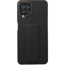 Balkan Grup  Galaxy A22 Kılıf Mega Standlı  - Siyah