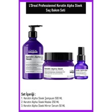 L'Oréal Professionnel Loreal Professionnel Keratin Alpha Sleek Saç Bakım Seti 500 ml