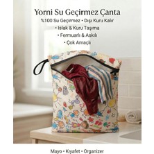 Yorni 2 ADET Family 29X35 CM Çok Amaçlı Su Geçirmez Askılı Taşıma Torbası - Çanta/organizer
