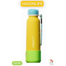 Vagonlife 750 ml Canlı Renkler Bilek Askılı Paslanmaz Çelik Termos