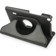 Huawei Mediapad T3 7 Kılıf 360 Tablet Deri Kılıf - Siyah