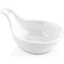 GuvenliPazar 6 Adet Melamin Kulplu Sosluk ve Reçellik - 62 ml - Beyaz - Bulaşık Makinesinde Yıkanabilir