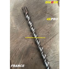 Diager 4x Sds Max 25MM Beton Delme Ucu Kaya Delme Ucu Taş Delme Ucu 25*1000MM Uzun Uç