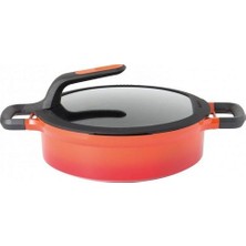 Berghoff Gem Stay Cool 24 cm Pilav Tenceresi Turuncu Alüminyum İç Yüzey Kaplaması ile Ergonomik Sap