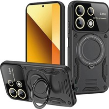 Balkan Grup Note 13 4g Kılıf Joy Lens Standlı Kapak - Siyah