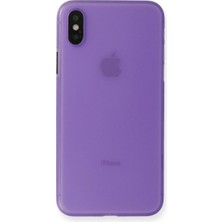Alvera Xs Max Kılıf Pp Ultra Ince Kapak - Mor