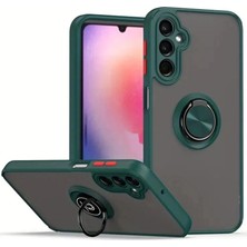 Alvera Galaxy S23 Fe Kılıf Montreal Yüzüklü Kapak - Yeşil