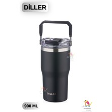 Vagonlife 620 ml Çift Içim Pipetli / Pipetsiz Taşıma Kulplu Termos 3 Renk