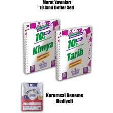 Murat Yayınları 2026 Yeni Baskı 10.sınıf Kimya - Tarih Öğrencim Defteri | 2'li Set