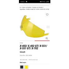 Marka:  X-Lite (NOLAN)X-402/ X.402 Gt/ X-551/ X-551 Gt/ X-702 Uyumlu Kask Camı