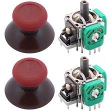 Pop Konsol XBOX One Analog Motor Topuz Seti 2+2 One - One S/X - Series S/X Uyumlu Kırmızı Bordo