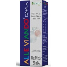 Valens Alle Viando Damla 20 ml Bitkisel Yağlar İçeren Takviye Edici Gıda Türkiye Menşeli