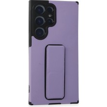 Xciks Collections  Galaxy S23 Ultra Kılıf Mega Standlı  - Lila