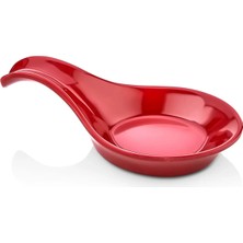 GuvenliPazar 12 Adet Melamin Minimal Kaşık Sosluk Reçellik 88 ml Kırmızı Makinede Yıkanabilir