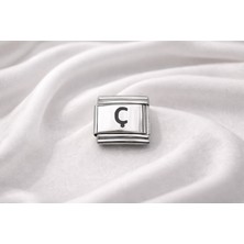 Youday Accessories Ç Harfi Charm – Çelik Harfli Bileklik Aksesuarı , Kişiye Özel Modüler Takı