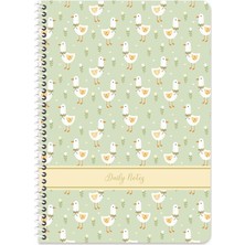 Keskin Color Keskin A4 Kareli Karton Kapak Doğa Spiralli Defter - Yeşil