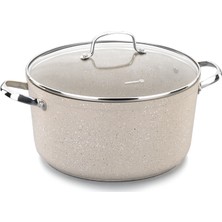 Korkmaz Granita 24 x 12.5 cm Derin Tencere Granit Kaplama ile Şık Tasarım ve Kolay Temizlik