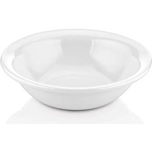 GuvenliPazar 12 Adet 19 cm Derin Yemek Çorba Kasesi Makinede Yıkanabilir Beyaz Servis Kasesi (5,5 cm Yükseklik)
