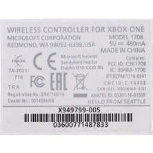 XBOX One XBOX Elite Kol Tamir Etiketi Yedek Parça XBOX Kol Tamir Sticker Beyaz