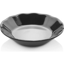 GuvenliPazar 24 Adet 11 cm Siyah Melamin Çay Tabağı – Bulaşık Makinesinde Yıkanabilir Dayanıklı Çay Tabak