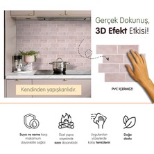 Stickez Tiles 3D Kendinden Yapışkanlı Duvar Karosu 29,36 cm x 21,28 cm (4 Adet) 0,250 M²