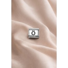 Youday Accessories Harf Charm “ö” – Çelik Bileklik Aksesuarı, Kişiye Özel Harf Modülü