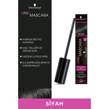 Schwazrkopf Hair Mascara Schwarzkopf Siyah Saç Maskarası Krem Formda Anında Beyaz Kapatma Etkisiyle 16 ml