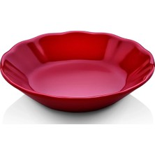 GuvenliPazar 12 Adet 11 cm Kırmızı Melamin Çay Tabağı – Bulaşık Makinesinde Yıkanabilir Dayanıklı Çay Tabak