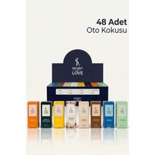 Secret Of Love Premium 48’li Oto Kokusu Cam Şişe – 8 Farklı Koku, Kalıcı Araç Kokusu Seti 8 ml