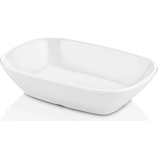 GuvenliPazar 6 Adet 12X8 cm Melamin Kahvaltılık / Mezelik – Bulaşık Makinesinde Yıkanabilir Beyaz Servis Kasesi