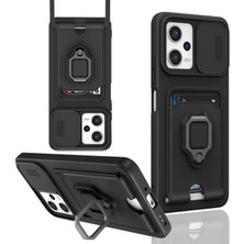 Xciks Collections Po X5 5g Kılıf Zuma Kartvizitli Yüzüklü - Siyah