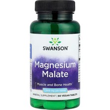 Swanson Magnesium Malate Bone Health 1,000 Mg 60 Vegan Tablets