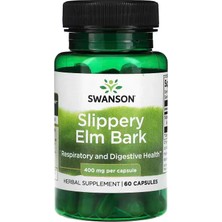 Swanson Slippery Elm Bark Digestive Health  400 Mg 60 Capsules