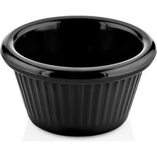 GuvenliPazar 12 Adet 5 cm Mini Sosluk 30 ml Siyah Melamin Sos Kasesi – Bulaşık Makinesinde Yıkanabilir