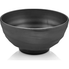 GuvenliPazar 4 Adet 16 cm Derin Kase Salata Servis Tabağı – Bulaşık Makinesinde Yıkanabilir Siyah (8 cm Derinlik)