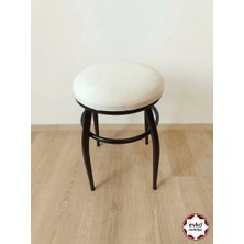 Evko Mobilya Tabure, Bar Taburesi, 6 Adet Tabure, Puf, Bench, Metal Ayaklı Tabure, İç İçe Geçebilen Tabure, Mutfak Balkon Bahçe Taburesi