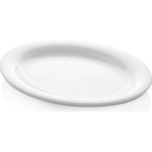 GuvenliPazar 4 Adet 29X23 cm Melamin Kayık Tabak – Bulaşık Makinesinde Yıkanabilir Beyaz Servis Tabağı