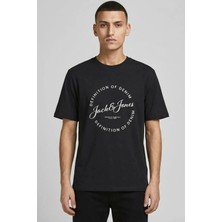 Jack & Jones Jack&jones 12288377 0 Yaka Erkek Tshirt - Siyah