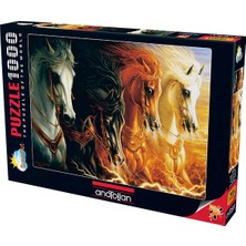 Anatolian 1000 Parçalık Puzzle - Mahşerin Dört Atı 3116 Zorluk Seviyesi: Standart Kaliteli Materyal