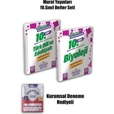 Murat Yayınları 2026 Yeni BASKI10. Sınıf Edebiyat - Biyoloji Öğrencim Defteri | 2'li Set