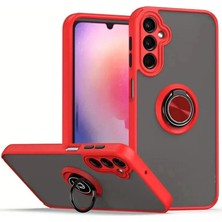 Alvera Galaxy A05S Kılıf Montreal Yüzüklü Kapak - Kırmızı