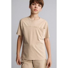 DeFacto %100 Pamuk New Regular Fit Bisiklet Yaka Kısa Kollu Tişört Erkek Çocuk G9417A826SM