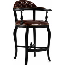 Gazzini Furniture Majesta Classic Ahşap Bar Sandalyesi