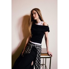 DeFacto Slım Fıt Çift Katmanlı Ribana TIŞÖRT G9546AX26SP