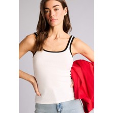 DeFacto Slim Fit Basic Düz Bisiklet Yaka Fitilli Kaşkorse Atlet H4050AX26SM