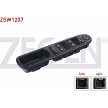 Otoco Peugeot 307 2000-2007 Ayna Ayar ve Cam Açma Anahtarı 2 Li Grup 6 Pin 96351622XT|6554.E4