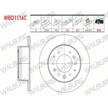 Otoco Hyundaı H350 2.5 Crdı 2015- Fren Diski Arka Duz Kaplamalı  52761-59000 - 5276159000