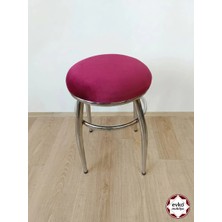 Evko Mobilya Tabure, Bar Taburesi, 2 Adet Tabure, Puf, Bench, Metal Ayaklı Tabure, İç İçe Geçebilen Tabure, Mutfak Balkon Bahçe Taburesi