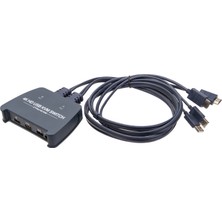 Vcom Dd221-4K 2 Port Hdmi 1.4V 4K@30Hz Plastik Kasa Kvm Switch
