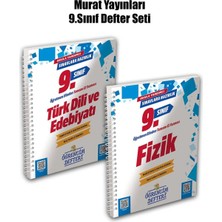 Murat Yayınları 2026 Yeni Baskı 9.sınıf Edebiyat-Fizik Öğrencim Defteri | 2'li Set